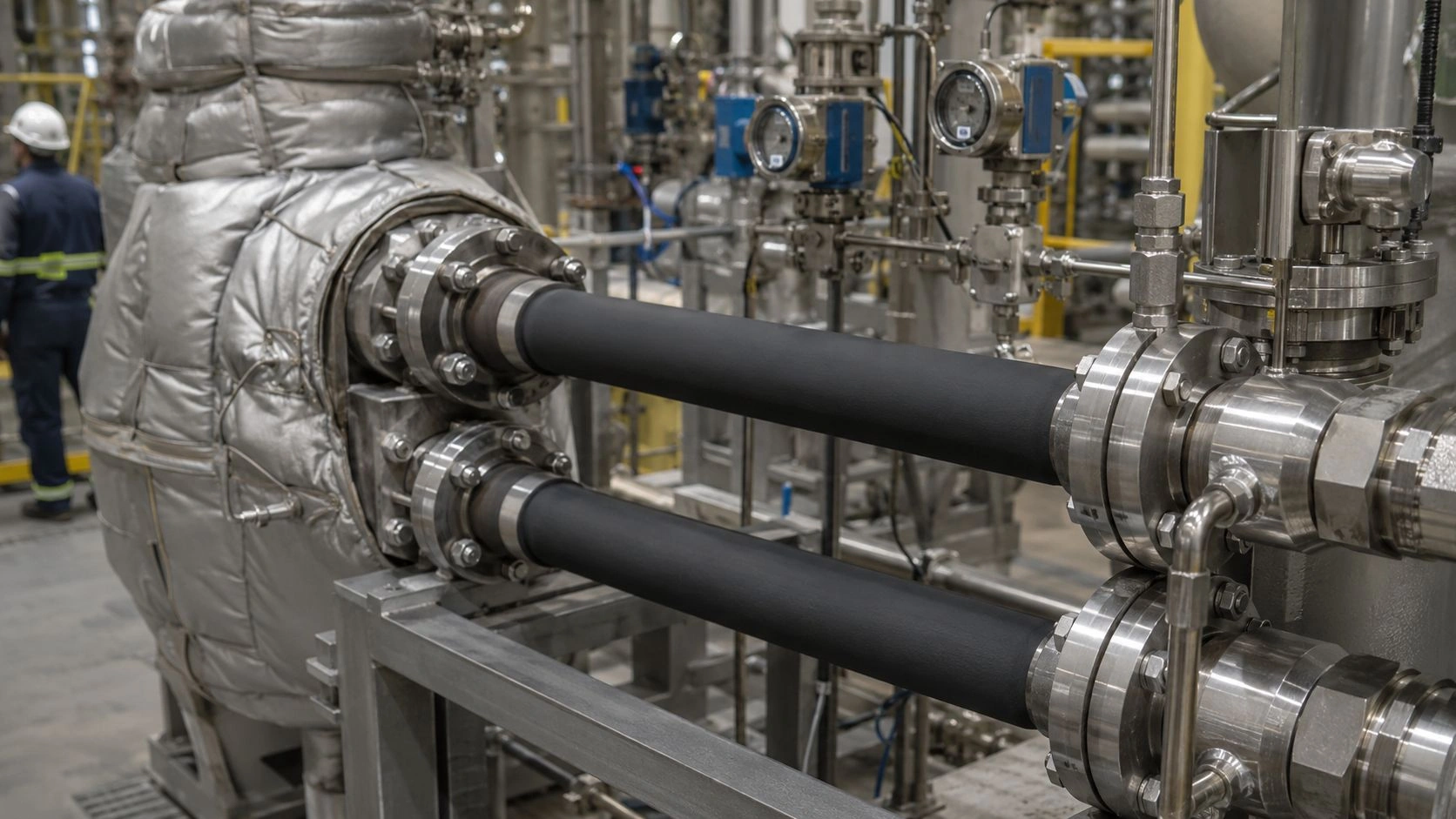 dense CVD SiC silicon carbide tube high-temperature hydrogen process service barrier tube industrial application