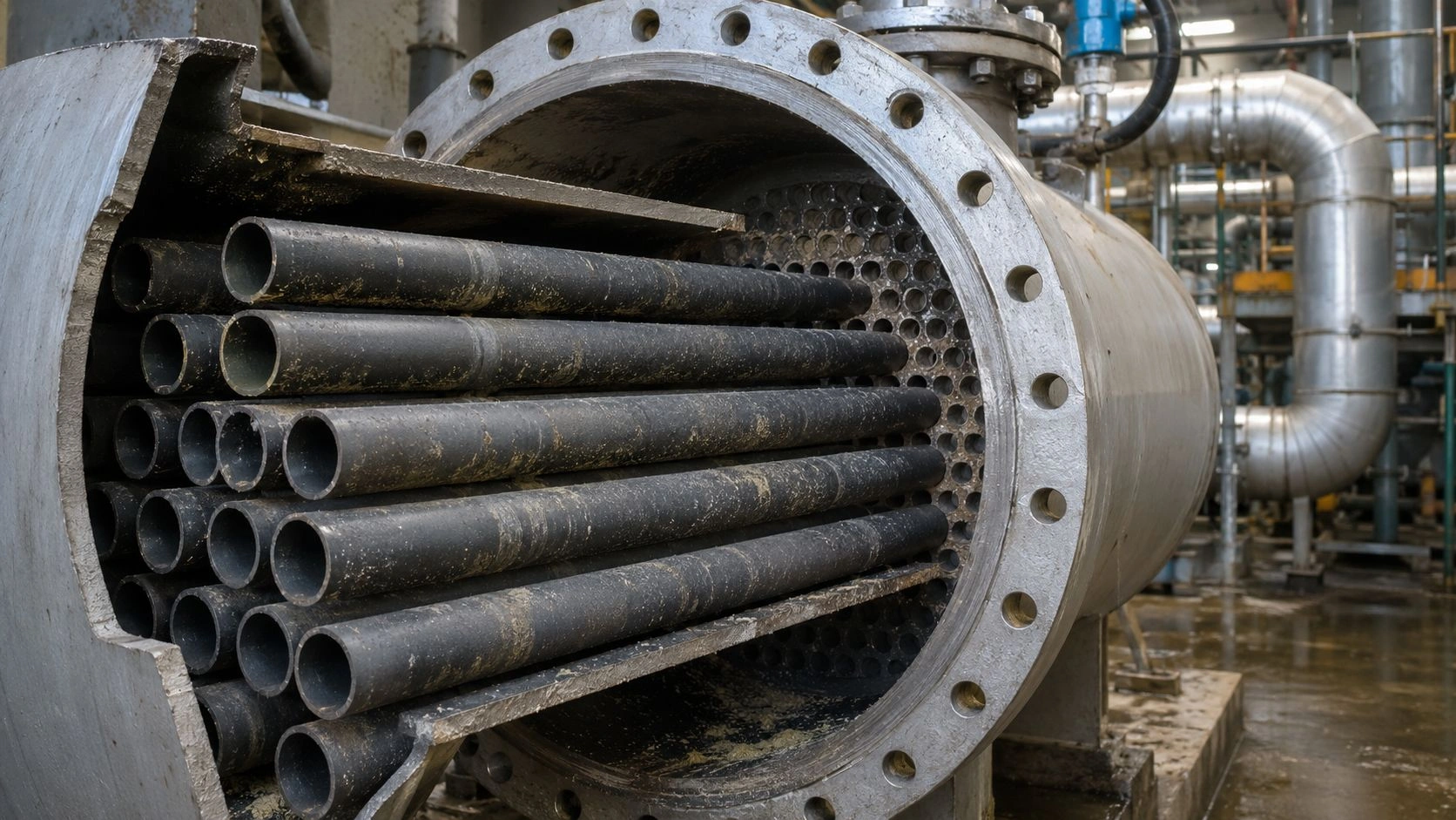 SiC silicon carbide tube FGD flue gas desulfurization heat exchanger sulfuric acid dew point corrosion industrial application