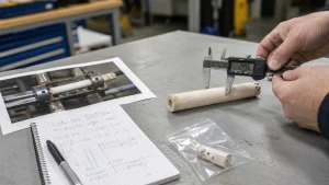 Replacement ceramic electrode tube route selection from photo sample or drawing