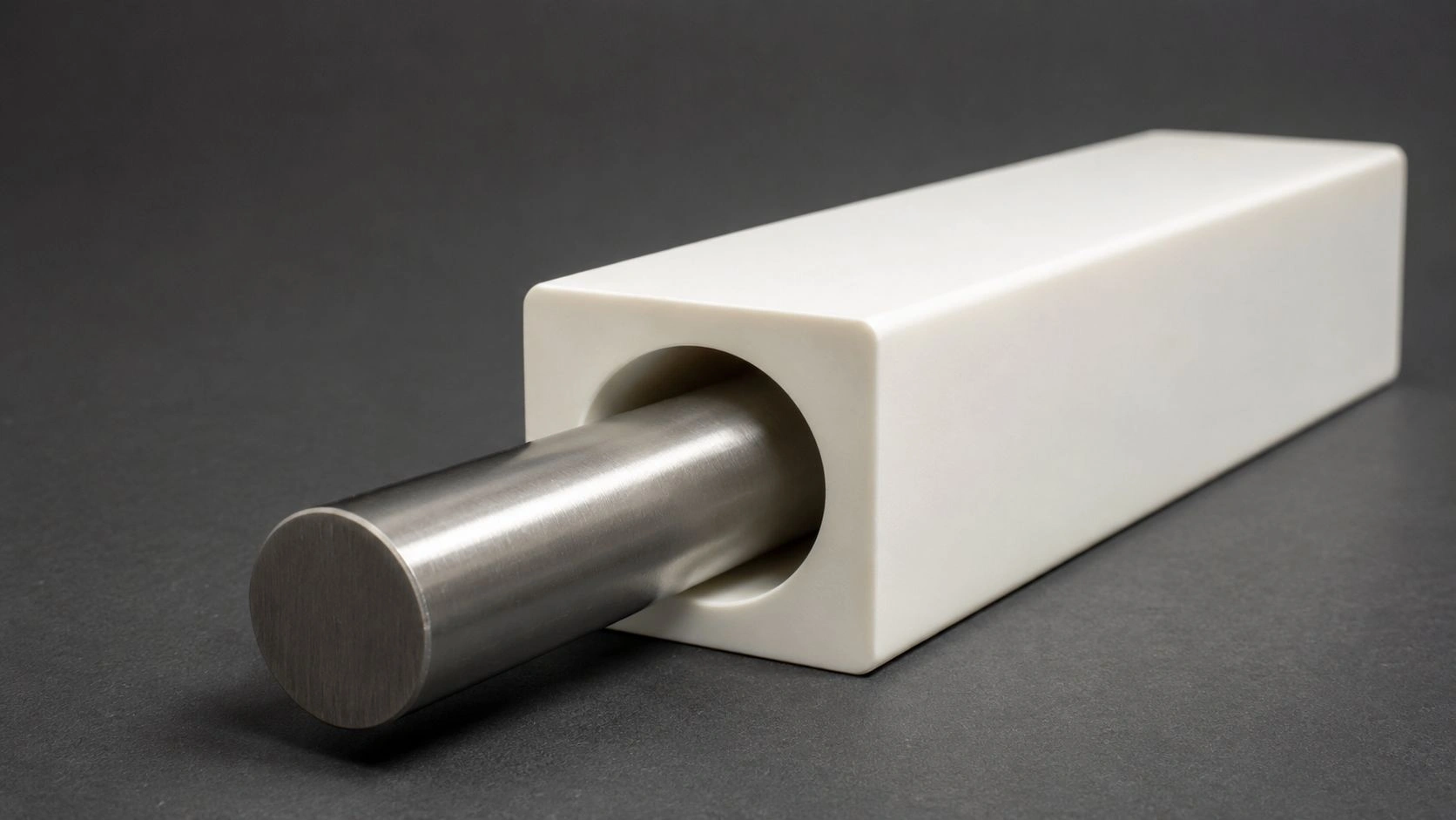 Square alumina ceramic tube with metal inner electrode for corona electrode assembly