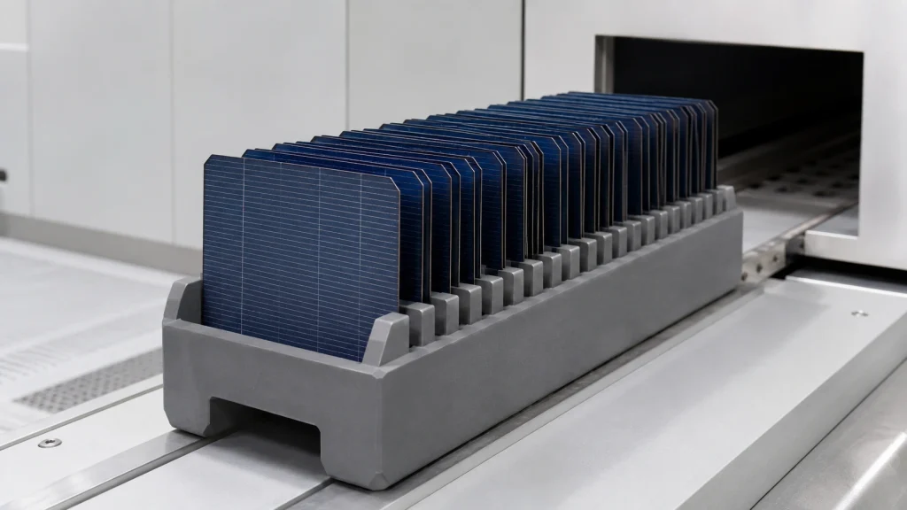 SiC wafer boat for PV diffusion loading
