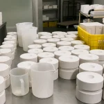 Slip casting process for alumina crucibles using ceramic molds