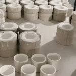 Alumina crucibles during slip casting process with ceramic molds
