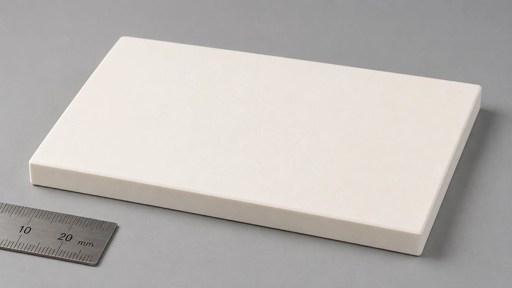 High-purity alumina ceramic setter plate product showing flat matte-white sintered surface and precision ground edges suitable for kiln furniture service