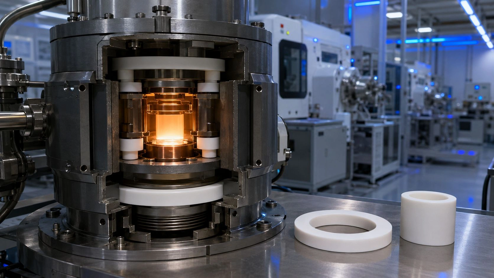 PBN components ion implantation systems source insulator extraction electrode low metal contamination low outgassing electrical insulation semiconductor