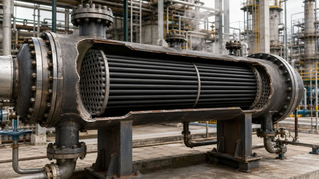 SiC silicon carbide heat exchanger tubes sulfuric acid production absorption cooler dilution concentration SO3 mist corrosion resistance thermal conductivity