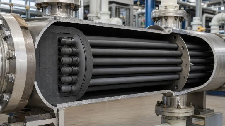 SiC silicon carbide tubes HF hydrofluoric acid reactor service dense SSiC heat exchanger liner tube chemical compatibility seal tube sheet specification