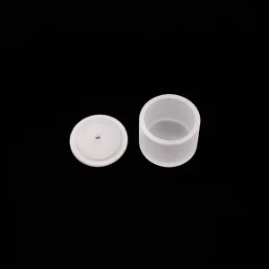 Sapphire crucible and lid for thermal analysis