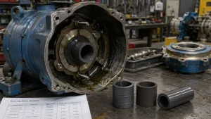 SiC bearings magnetic drive pumps selection SSiC bushing sleeve bearing SiC-SiC carbon-SiC dry running cavitation fluid lubrication cooling abrasive chemical pump