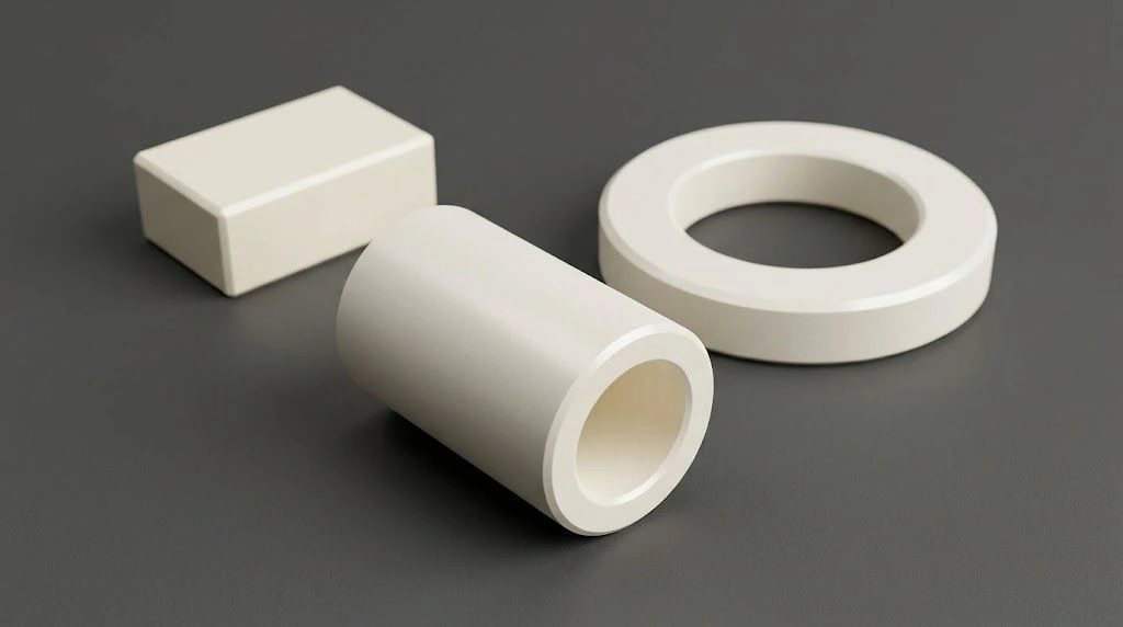 Sintered ceramic sleeve, ring, and test coupon for density report review