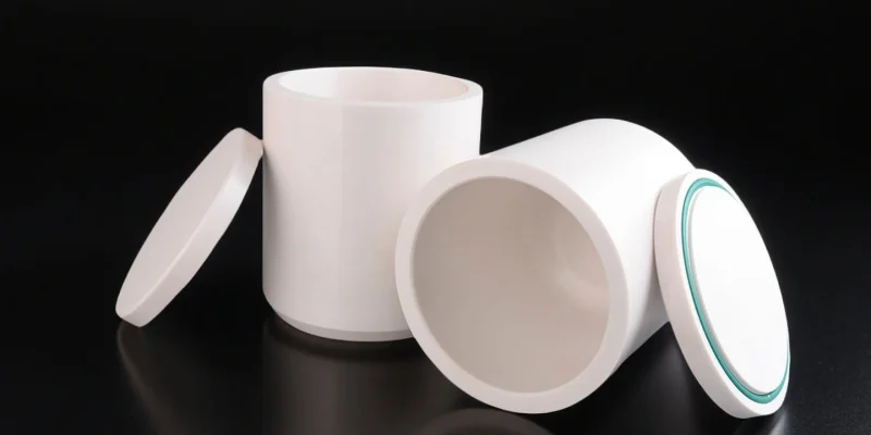 YSZ ball mill container with lid