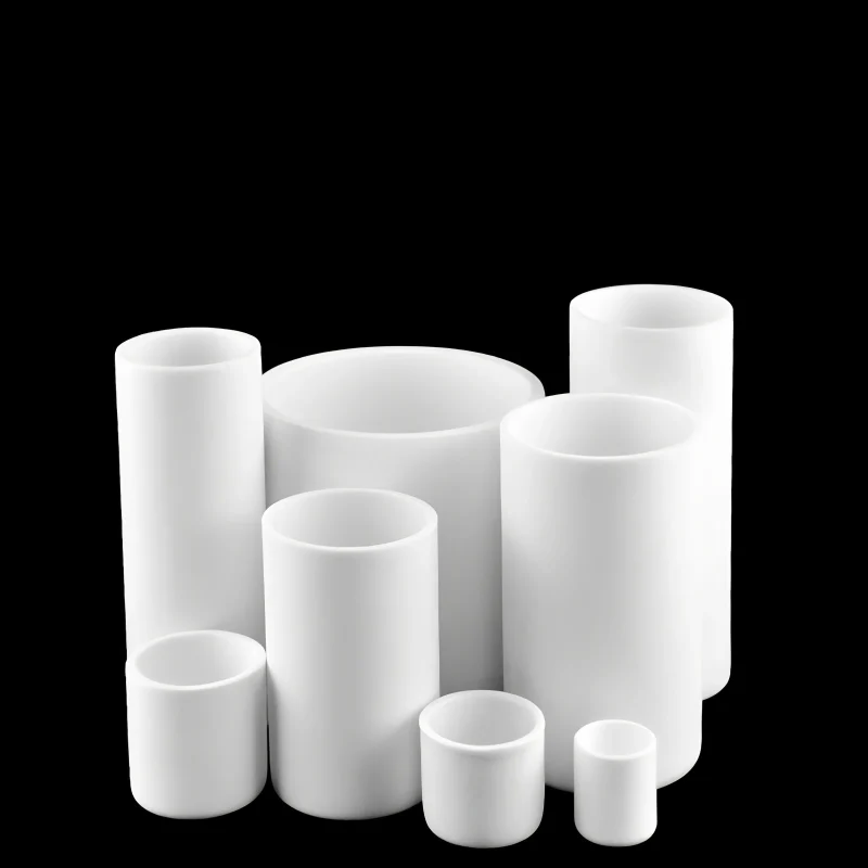 50ML 99.7% Purity Cylindrical Alumina Crucibles High Temperature Resistance for Lab (3) 50 ml 99.7 percent cylindrical alumina crucible for high-temperature lab furnace use