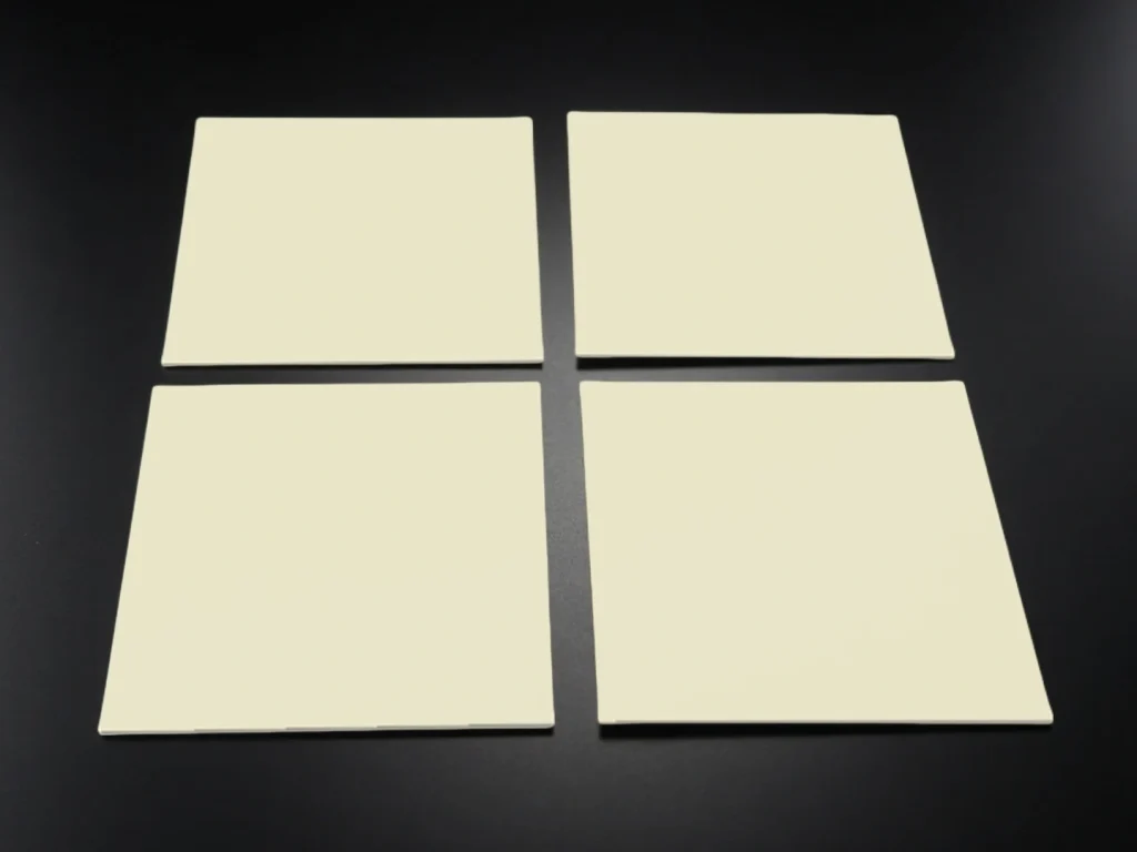 Square 996 alumina substrate with flat polished surface