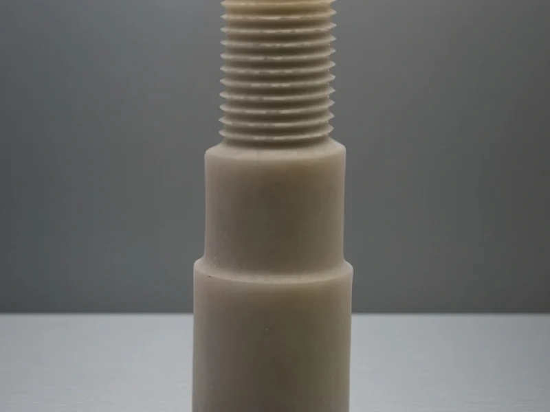Aluminum nitride ceramic cylinder used in RF and microwave devices