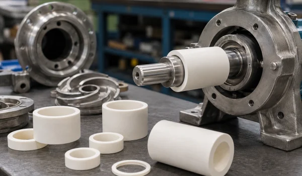 Alumina ceramic wear parts for pumps and valves