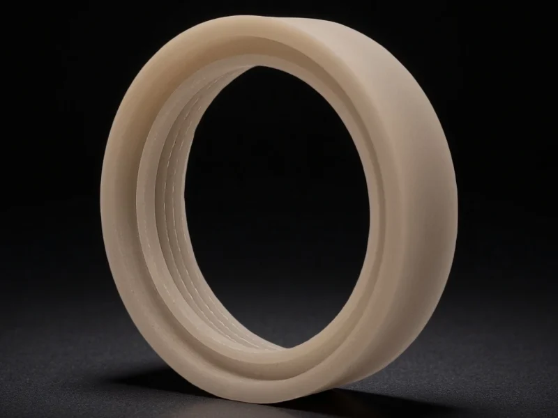 Precision-machined aluminum nitride ring with polished finish