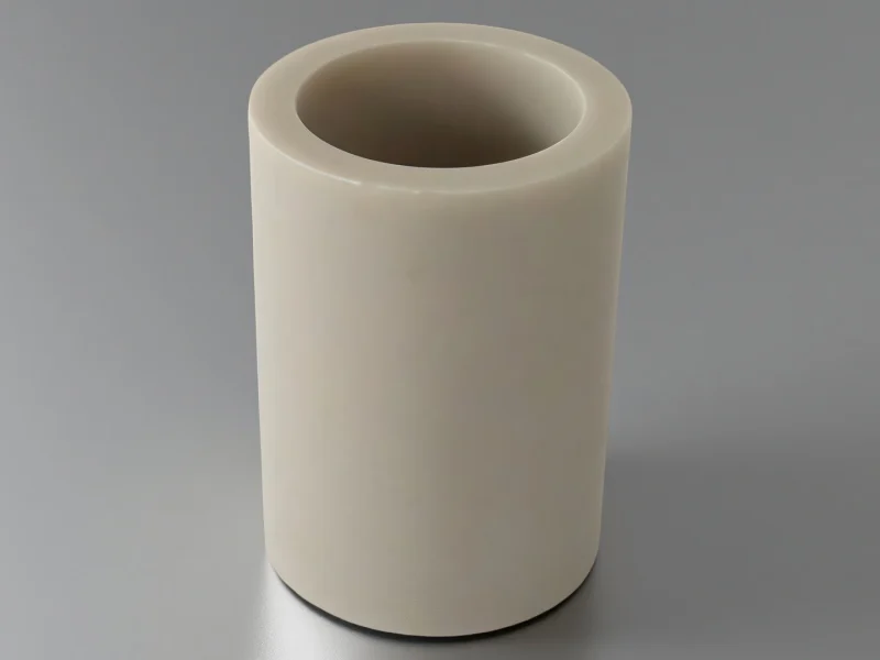 Vacuum-sealed aluminum nitride ceramic tubes in foam tray