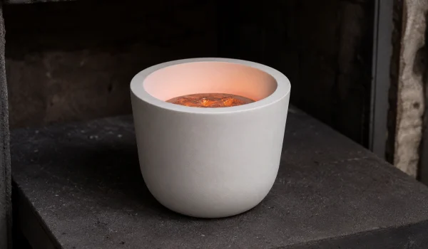 BeO crucible for metal melting up to high temperature