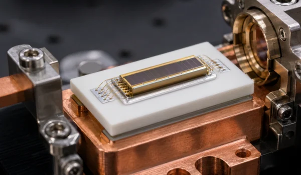 BeO submount cooling a laser diode