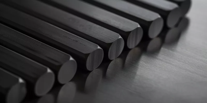 Black alumina ceramic rods for chemical equipment fixtures