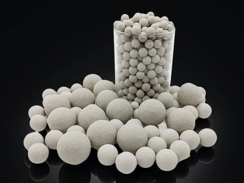 Catalyst Reactor Support Layer Example Filled catalyst bed using inert ceramic balls