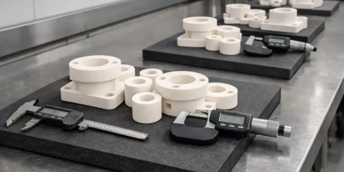 Ceramic parts geometry designed to reduce cracking and chipping risk