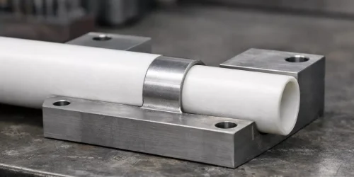 Ceramic tube emphasizing critical interface zones in assembly design