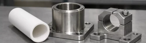 Ceramic tube showing assembly misfit with metal housing and mount