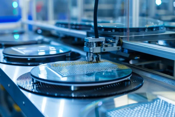 Ceramic vacuum chuck in photovoltaic wafer handling system