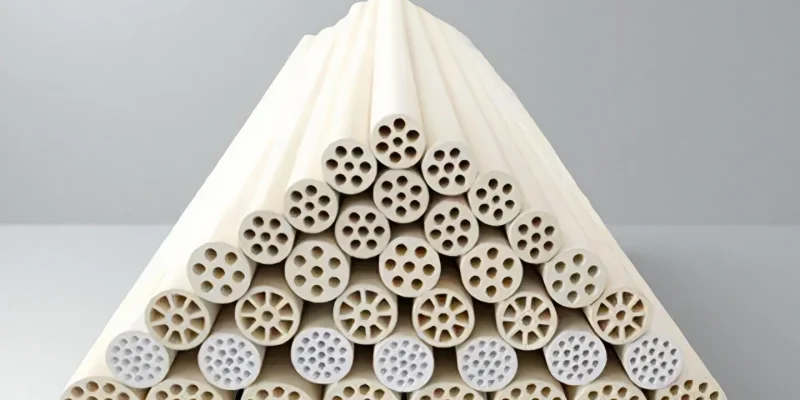 Cross-sectional image showing pore structure of zirconia membrane tube