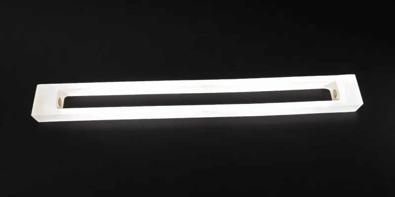 custom 99.8 percent alumina ceramic insulation frame with mounting holes for vacuum and power equipment