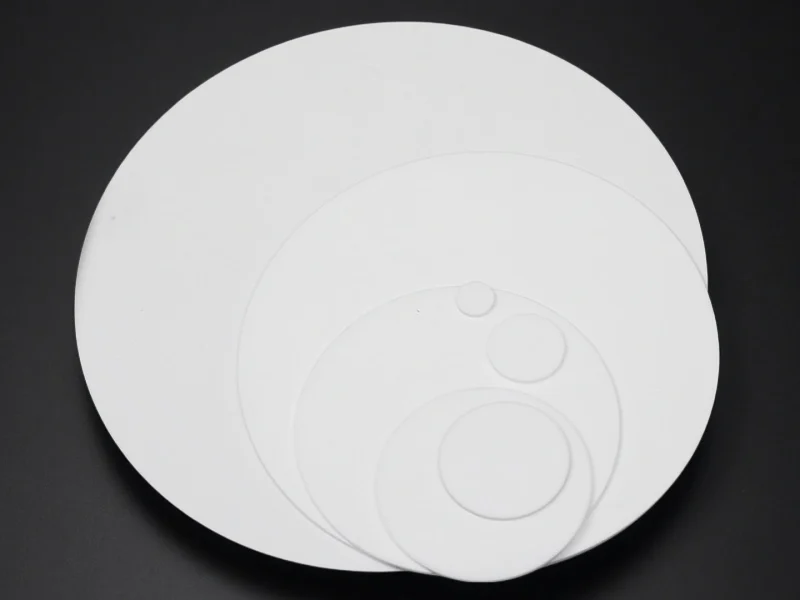 Custom-Shaped Alumina Substrate with Laser Cut Custom-Shaped Alumina Substrate with Laser Cut