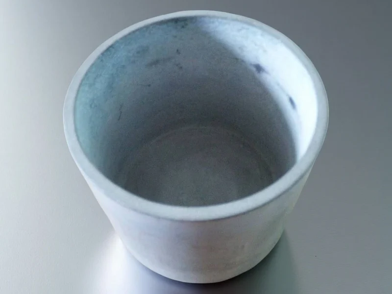 Cylindrical NBSiC crucible made from nitride bonded silicon carbide for high-temperature furnace use