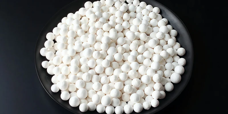 Custom diameter activated alumina beads with 0.72 g/cm³ packing density