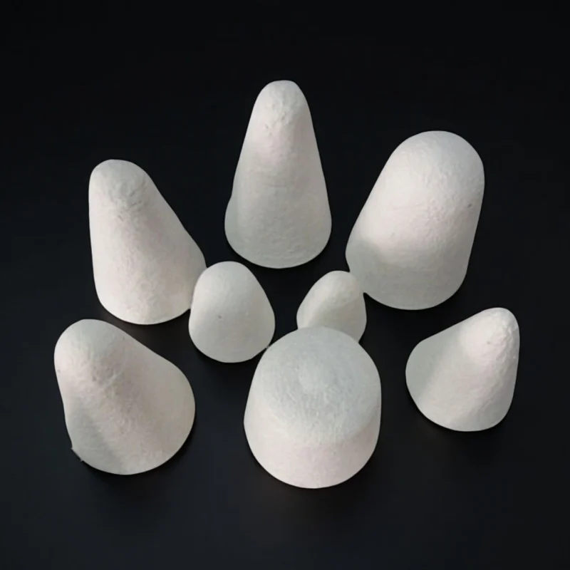 Custom diameter alumina fiber plug for thermocouple hole