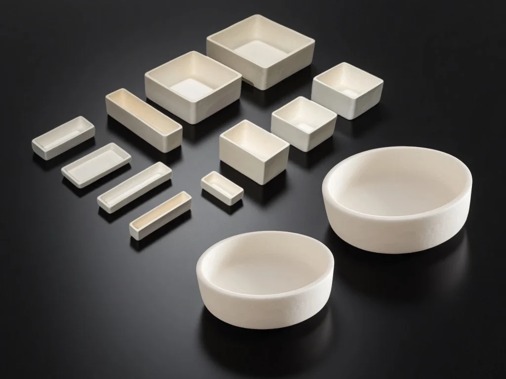 Customize Alumina trays are perfect for heating and processing