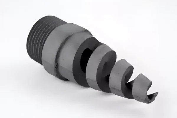 Cycle-Stable Silicon Carbide Spiral Nozzle for Gas-Washing Operations