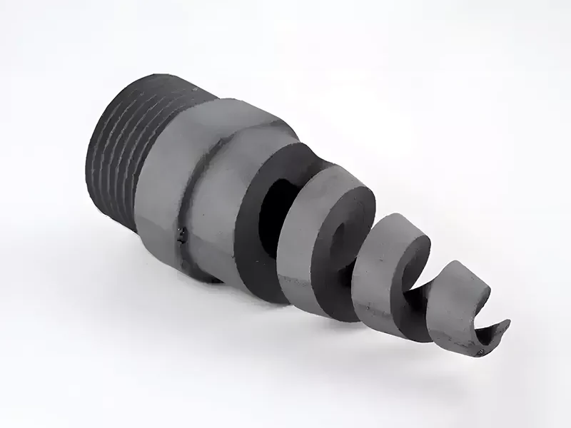 Cycle-Stable Silicon Carbide Spiral Nozzle for Gas-Washing Operations