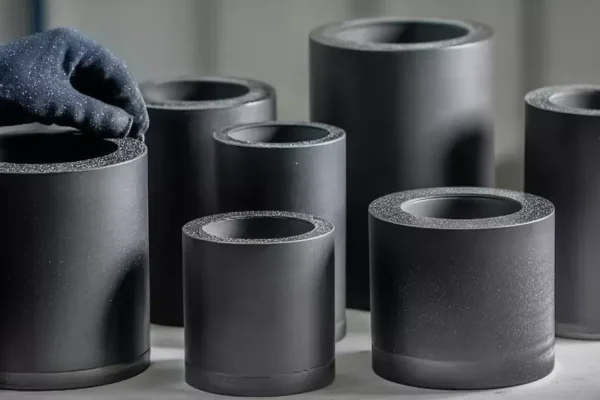 Cylindrical NBSiC Crucibles with Structural stability for long-cycle high-temp furnaces