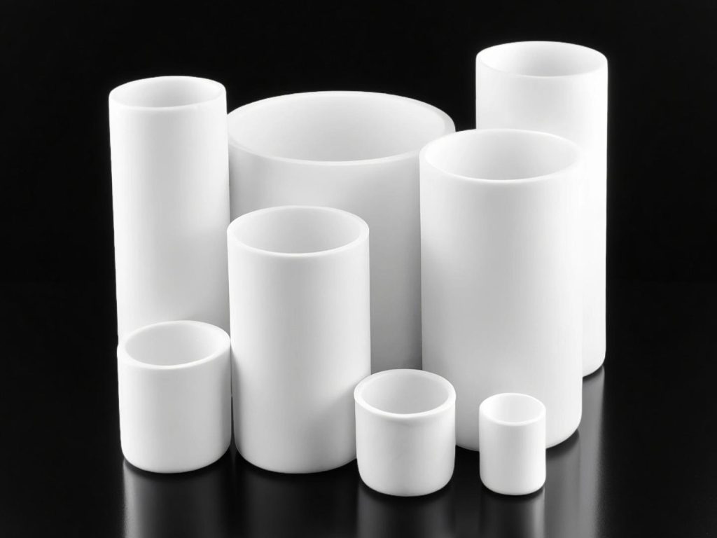 Cylindrical alumina crucible, high-form, 100 ml