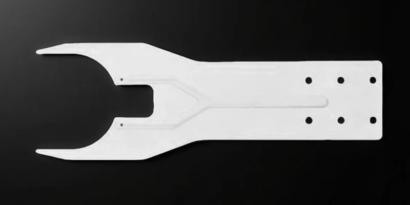 Front View of Alumina Ceramic Robot Arm with 300mm Length