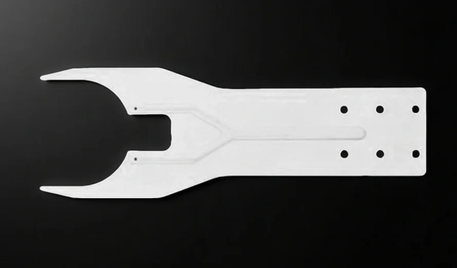 Front View of Alumina Ceramic Robot Arm with 300mm Length
