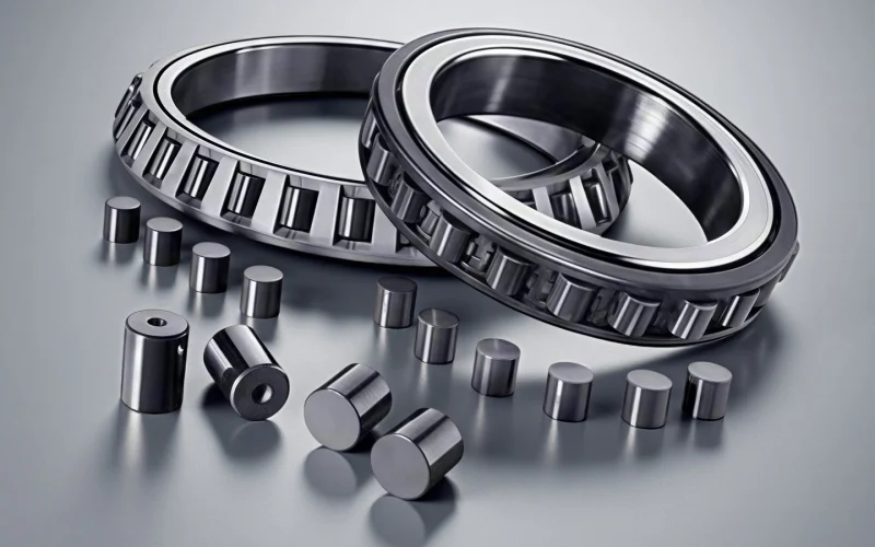 Silicon nitride bearing rollers for high-speed hybrid bearings