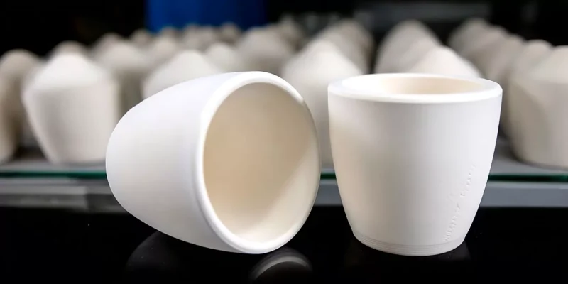 High-Pressure Formed Alumina Crucible with High Density