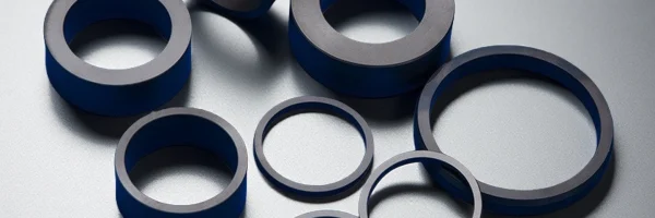 mirror-polished black zirconia ceramic ring for labs