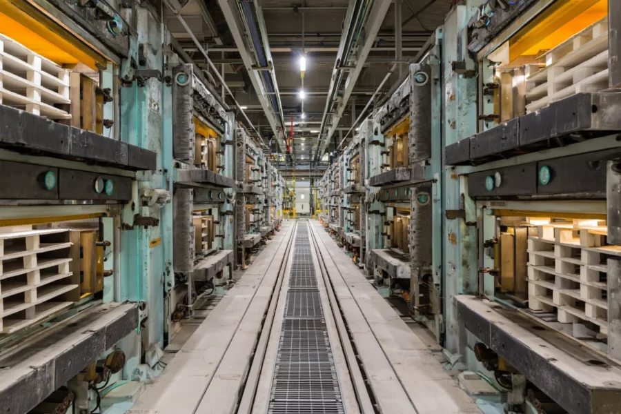 Load-bearing metallurgical ceramics for furnace structural support