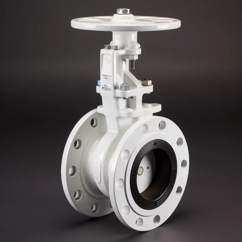 Maintenance-Saving Manual Zirconia Ceramic Double Disc Gate Valve for Utility Plants