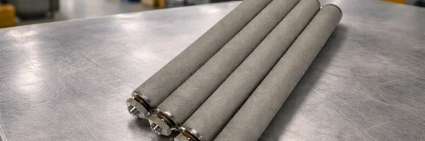 Metal filter tubes (sintered metal)