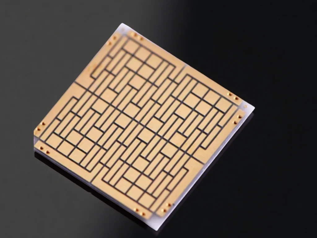 Metalized aluminum nitride substrate with Mo/Mn metallization