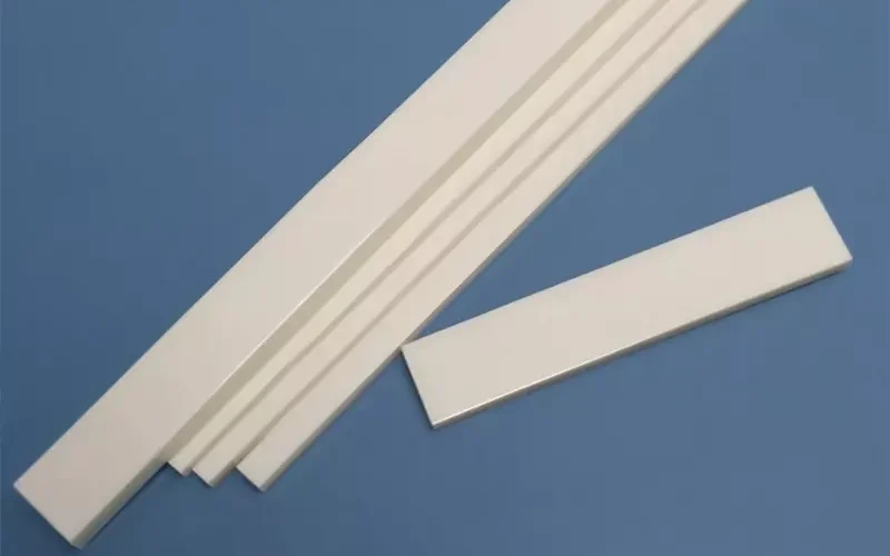 Custom zirconia ceramic flat strip for wear guide and spacer applications